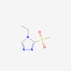Chemical structure of 4-Ethyl-3-(Methylsulfonyl)-4H-1,2,4-Triazole