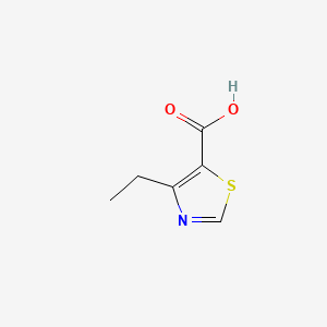 Chemical structure of 4-ethyl-1,3-thiazole-5-carboxylic acid