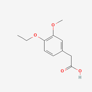 Chemical structure of 4-Ethoxy-3-methoxyphenylacetic acid