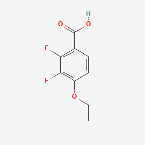 Chemical structure of 4-Ethoxy-2,3-difluorobenzoic acid