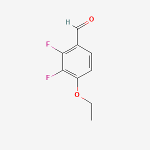 Chemical structure of 4-Ethoxy-2,3-Difluorobenzaldehyde