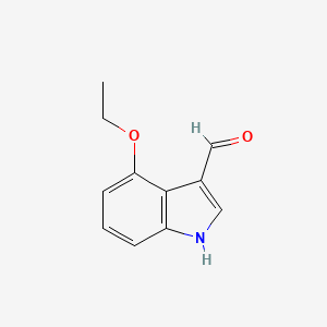 Chemical structure of 4-Ethoxy-1H-indole-3-carbaldehyde