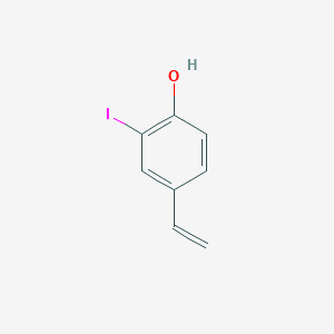 Chemical structure of 4-Ethenyl-2-iodophenol