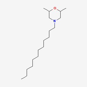 Chemical structure of 4-Dodecyl-2,6-dimethylmorpholine