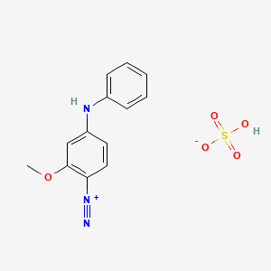 Chemical structure of 4-Diazo-3-methoxydiphenylamine Sulfate