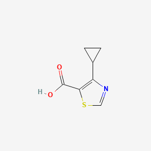 Chemical structure of 4-Cyclopropylthiazole-5-carboxylicacid