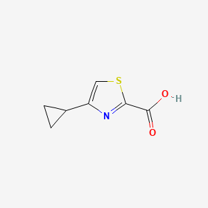 Chemical structure of 4-Cyclopropylthiazole-2-carboxylic acid