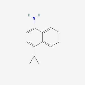 Chemical structure of 4-Cyclopropylnaphthalen-1-amine