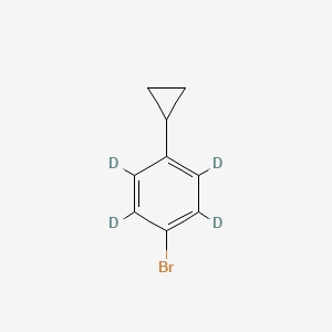 Chemical structure of 4-Cyclopropylbromo(benzene-d4)