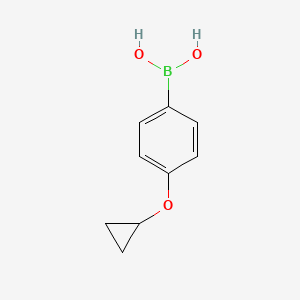 Chemical structure of 4-Cyclopropoxyphenylboronic Acid