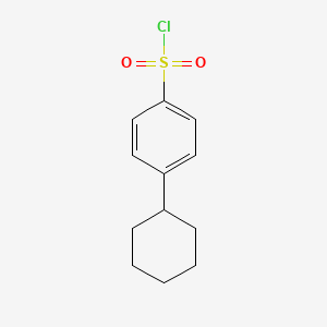 Chemical structure of 4-Cyclohexylbenzene-1-sulfonyl chloride