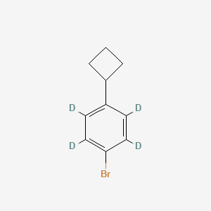 Chemical structure of 4-Cyclobutylbromo(benzene-d4)