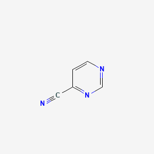 Chemical structure of 4-Cyanopyrimidine