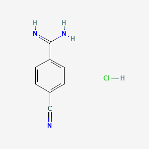Chemical structure of 4-Cyanobenzamidine Hydrochloride