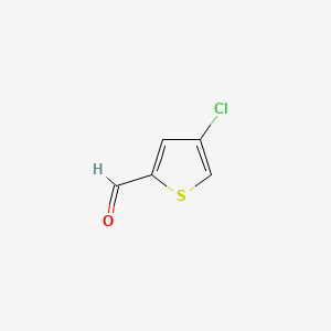 Chemical structure of 4-chlorothiophene-2-carbaldehyde