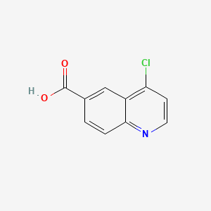 Chemical structure of 4-Chloroquinoline-6-carboxylic acid