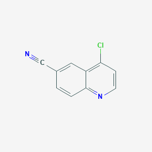 Chemical structure of 4-Chloroquinoline-6-carbonitrile