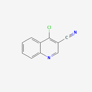 Chemical structure of 4-Chloroquinoline-3-carbonitrile