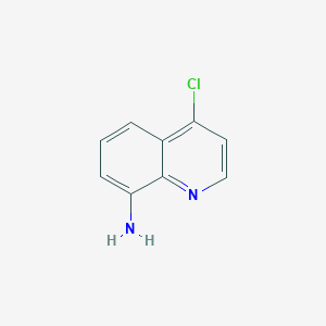 Chemical structure of 4-Chloroquinolin-8-amine
