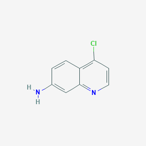 Chemical structure of 4-Chloroquinolin-7-amine