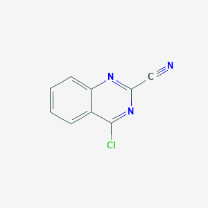 Chemical structure of 4-Chloroquinazoline-2-carbonitrile