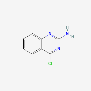 Chemical structure of 4-Chloroquinazolin-2-amine