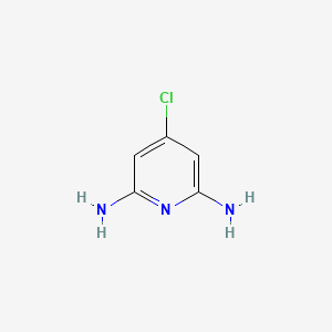 Chemical structure of 4-chloropyridine-2,6-diamine