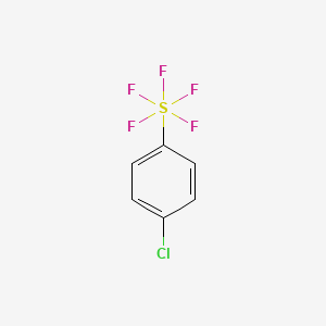 Chemical structure of 4-Chlorophenylsulfur Pentafluoride