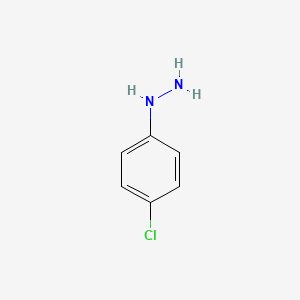 Chemical structure of 4-Chlorophenylhydrazine