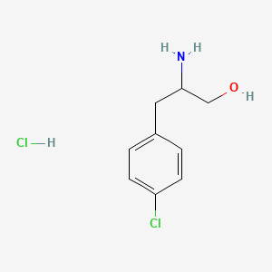 Chemical structure of 4-Chlorophenylalaninol Hydrochloride