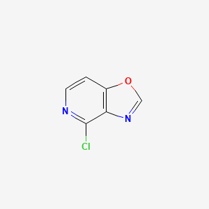 Chemical structure of 4-Chlorooxazolo[4,5-c]pyridine