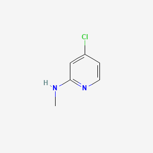Chemical structure of 4-Chloro-N-methylpyridin-2-amine
