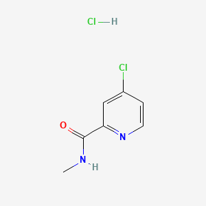 Chemical structure of 4-Chloro-N-methylpicolinamide hydrochloride