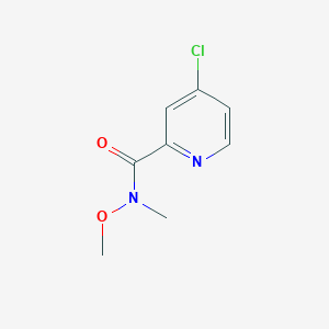 Chemical structure of 4-Chloro-N-methoxy-N-methylpyridine-2-carboxamide