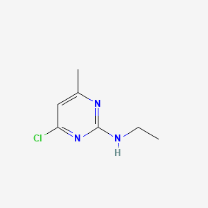 Chemical structure of 4-Chloro-N-ethyl-6-methylpyrimidin-2-amine
