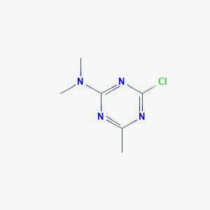 Chemical structure of 4-Chloro-N,N,6-trimethyl-1,3,5-triazin-2-amine