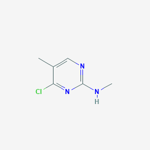 Chemical structure of 4-Chloro-N,5-dimethylpyrimidin-2-amine