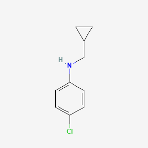 Chemical structure of 4-Chloro-N-(cyclopropylmethyl)aniline
