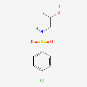 Chemical structure of 4-Chloro-N-(2-hydroxypropyl)benzenesulfonamide