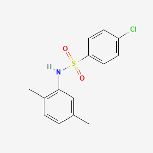 Chemical structure of 4-Chloro-N-(2,5-dimethylphenyl)benzenesulfonamide