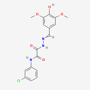 Chemical structure of 4-chloro-N-(2-(2,6-dioxopiperidin-3-yl)-1,3-dioxoisoindolin-5-yl)butanamide