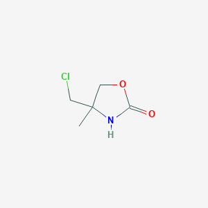 Chemical structure of 4-Chloromethyl-4-methyl-oxazolidin-2-one