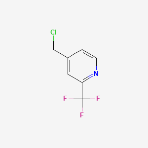 Chemical structure of 4-chloromethyl-2-(trifluoromethyl)pyridine