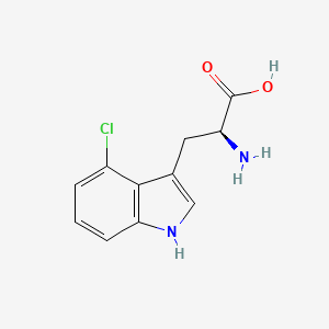 Chemical structure of 4-Chloro-L-tryptophan