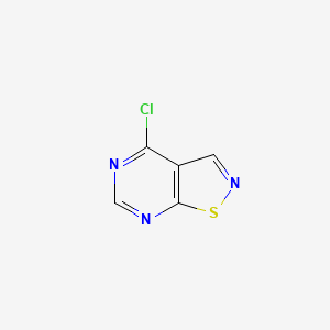 Chemical structure of 4-Chloroisothiazolo[5,4-d]pyrimidine