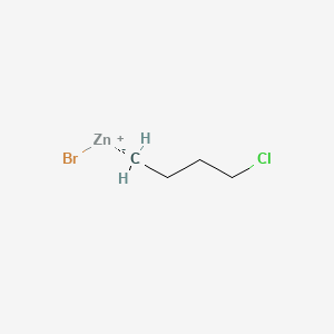 Chemical structure of Bromozinc(1+);1-chlorobutane