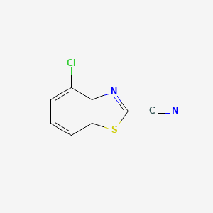 Chemical structure of 4-Chlorobenzo[d]thiazole-2-carbonitrile