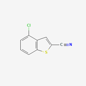 Chemical structure of 4-Chlorobenzo[b]thiophene-2-carbonitrile