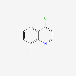 Chemical structure of 4-Chloro-8-methylquinoline