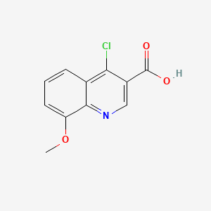 Chemical structure of 4-Chloro-8-methoxyquinoline-3-carboxylic acid